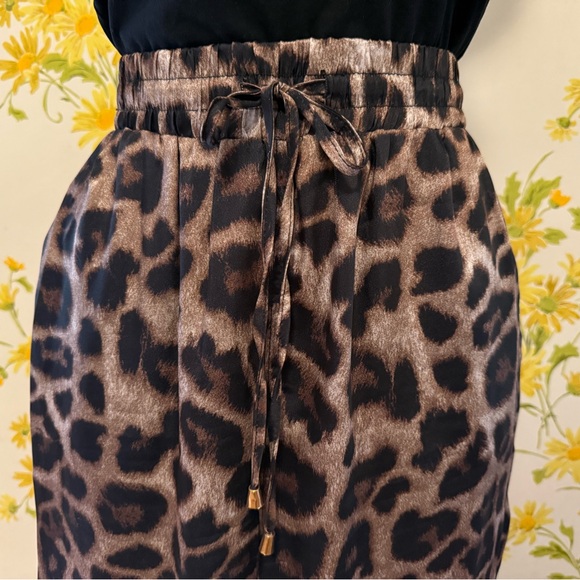 NWOT 2 piece Chic wild pants and shirt matching set Brown and Black size M - Picture 9 of 16